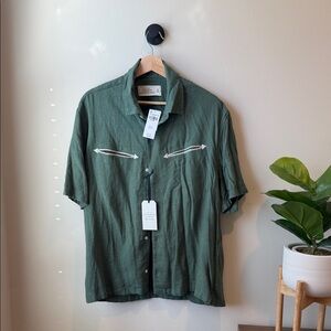 Abercrombie & Fitch Olive Button Down Shirt